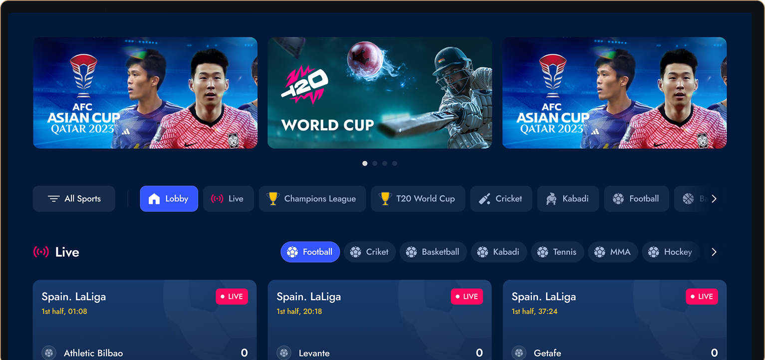 Premium Sports Platform for Asia